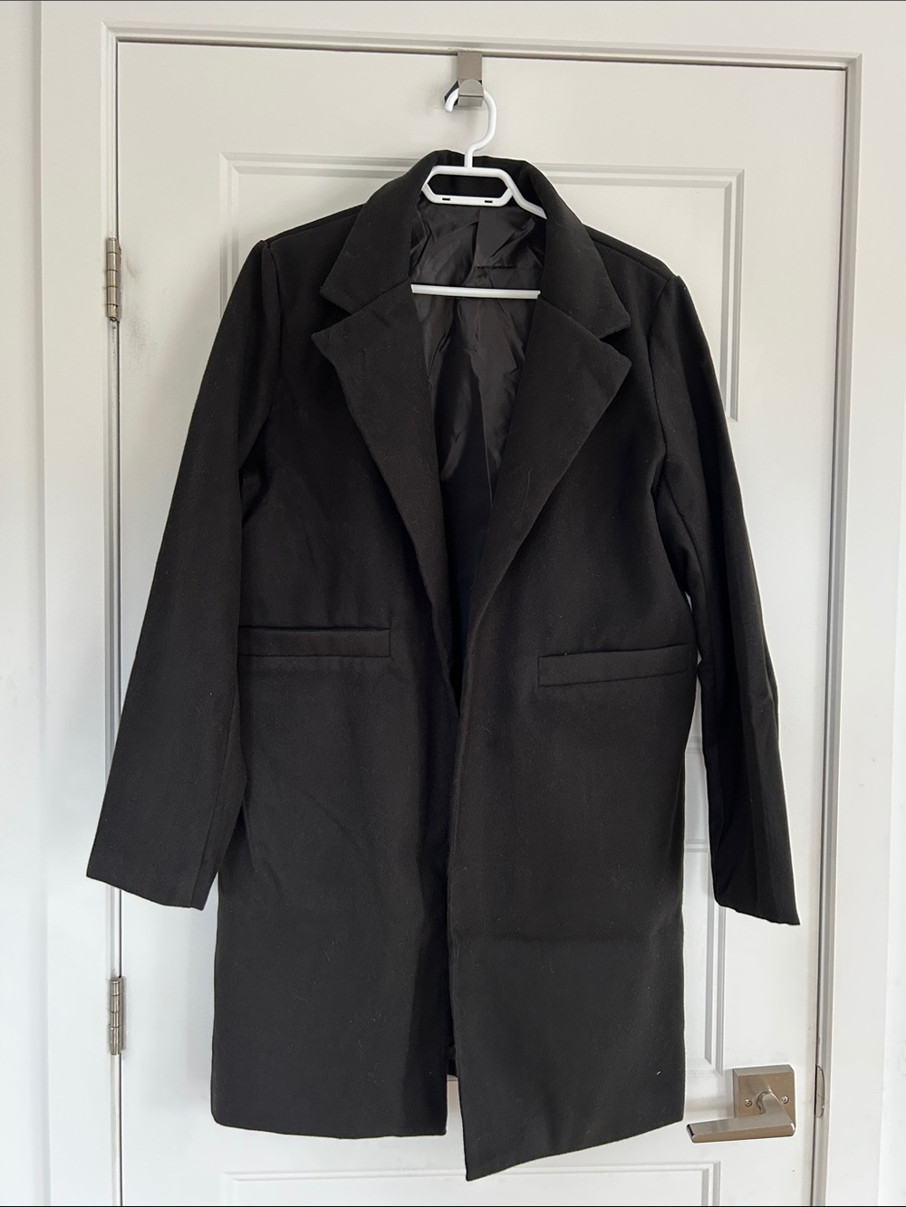 Women’s Black Long Coat Jacket